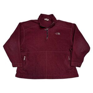 THE NORTH FACE Burgundy FLEECE Outdoor Light Jacket Mens XL
